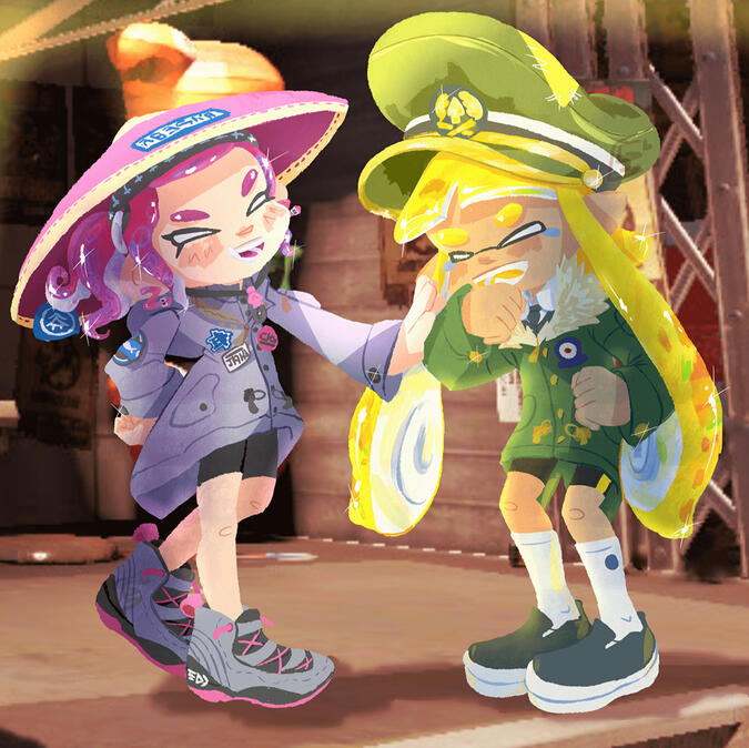 Splatoon Simple Background